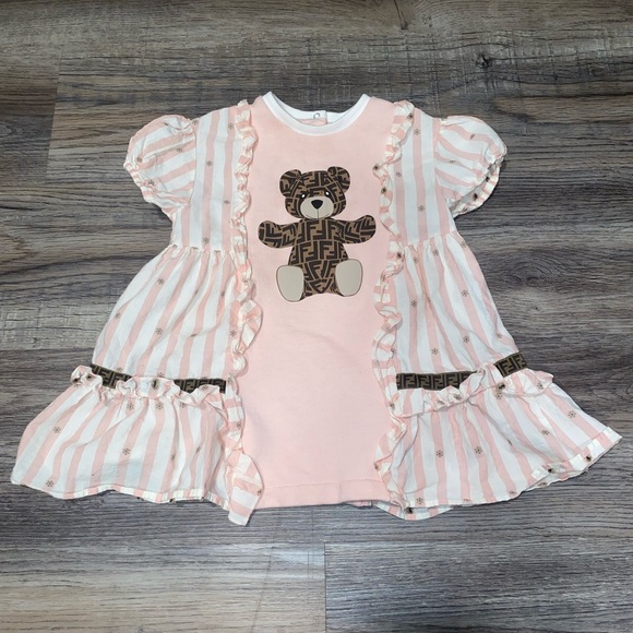USED Authentic Baby Fendi Dress - Picture 1 of 6